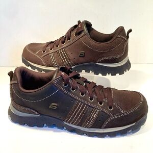 Skechers Grand Jam Sz 9 Brown Leather  Y2K Women’s Chunky Walking Shoe Vintage